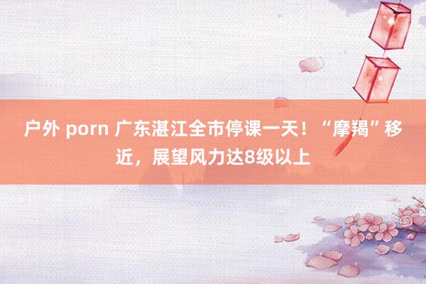 户外 porn 广东湛江全市停课一天！“摩羯”移近，展望风力达8级以上